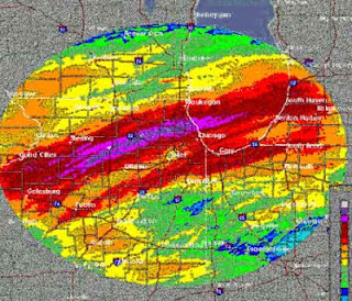Victorian floorboards covered in ice and snow in a city building
