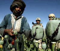 Military outpost in a remote desert landscape
