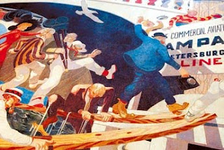 Interior view of Tampa airport terminal